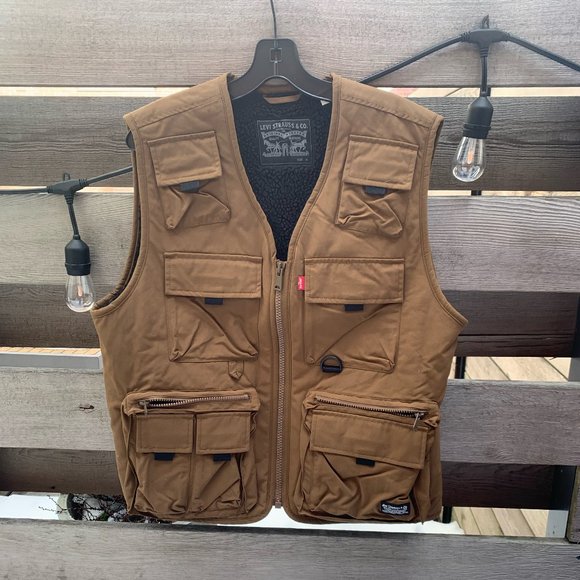 Levis Waller Worker Vest Sz M 